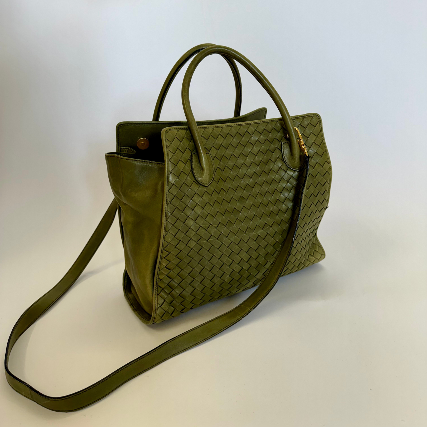 Vintage Bottega Veneta Intrecciato Hand Bag