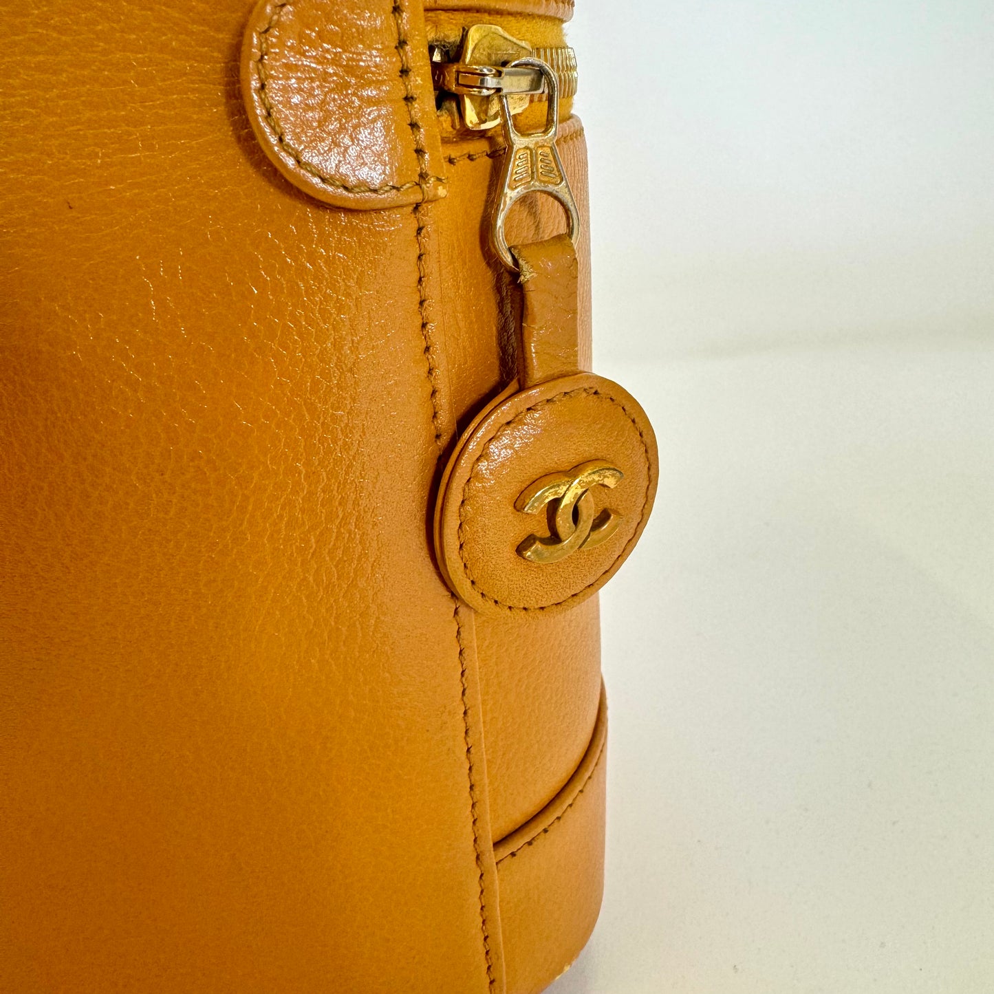 Chanel Orange Vanity Bag