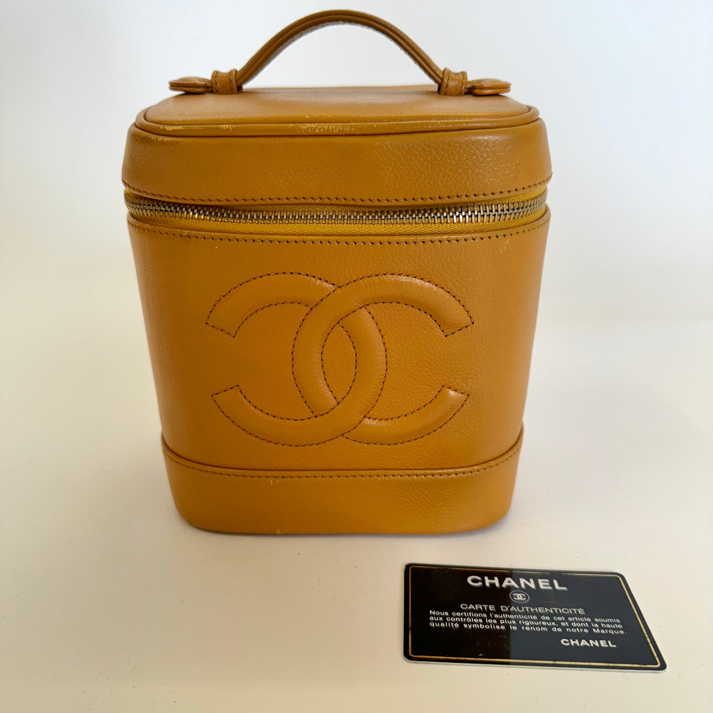 Chanel Orange Vanity Bag