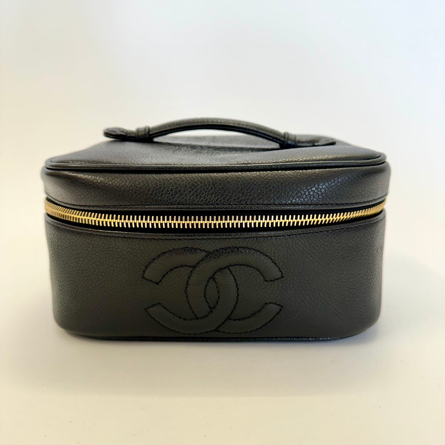 Vintage Chanel Black Vanity Bag