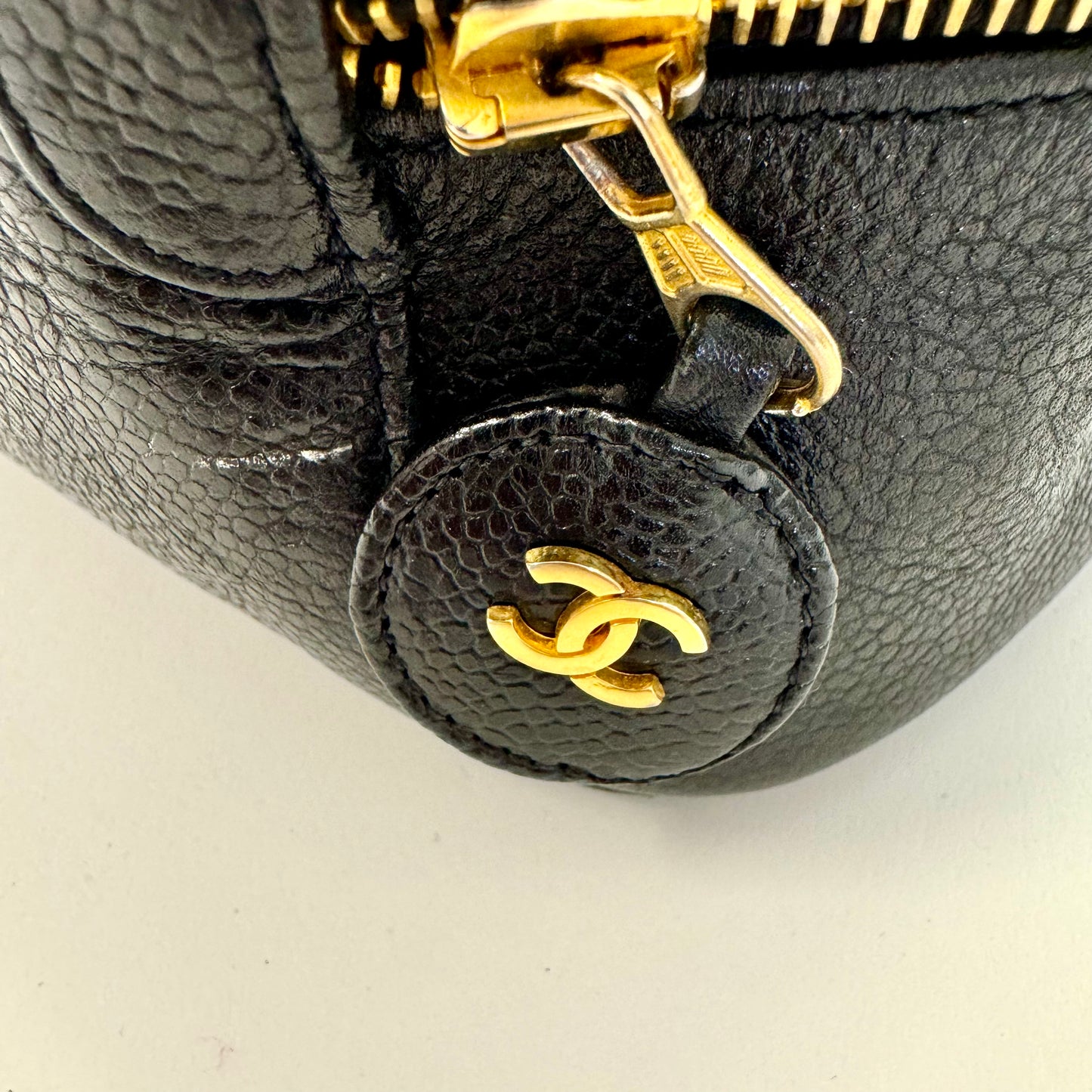 Vintage Chanel Black Vanity Bag