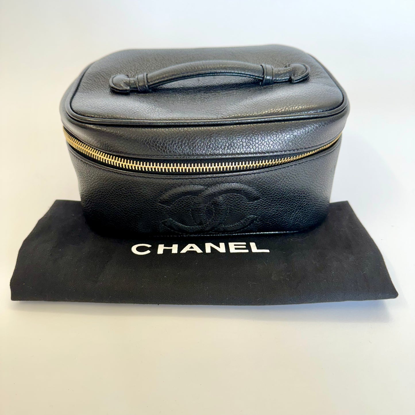 Vintage Chanel Black Vanity Bag