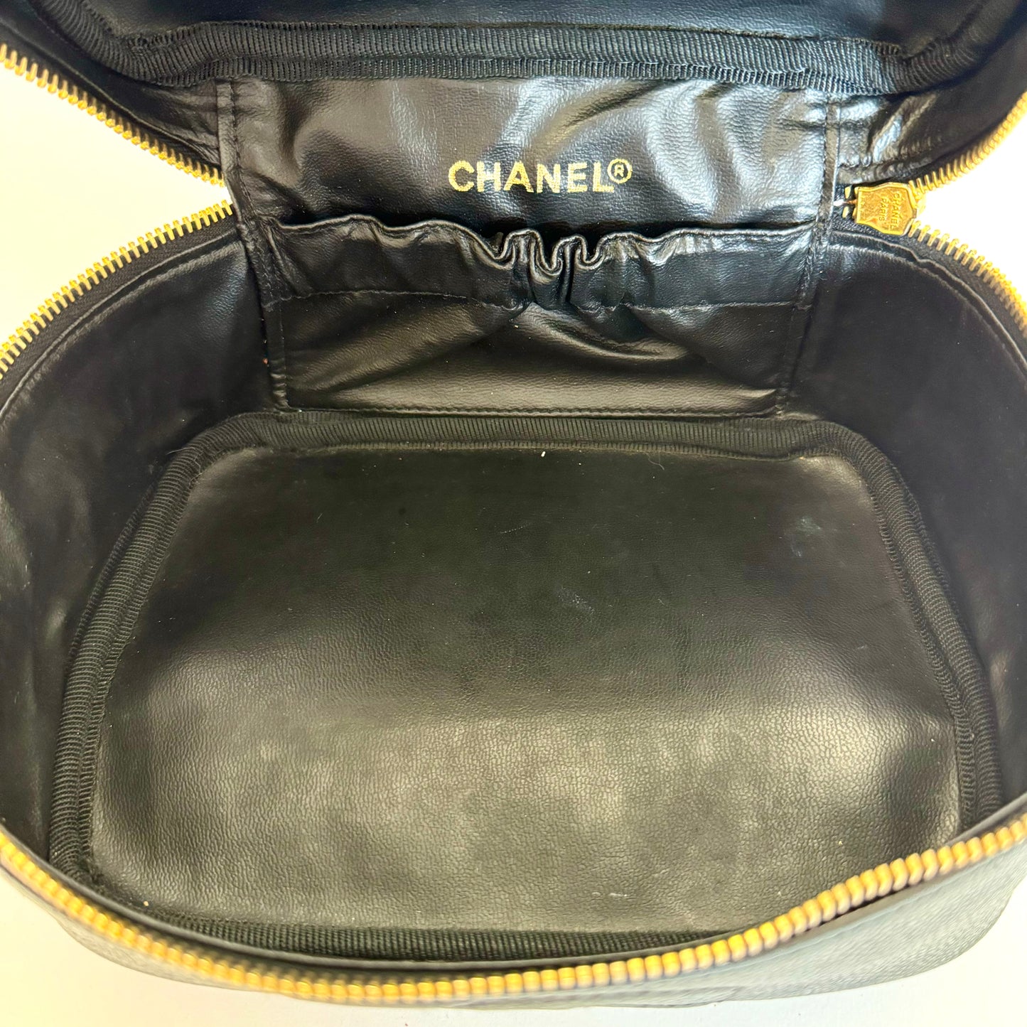 Vintage Chanel Black Vanity Bag